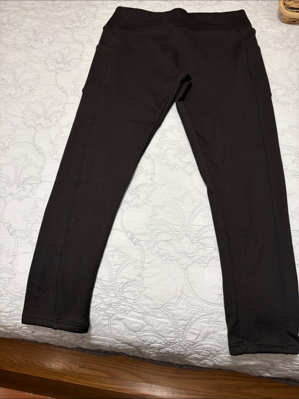 NWOT Unbranded Athletic Workout Jogger Fleece Lined Black Pant Size 9-XX-LARGE